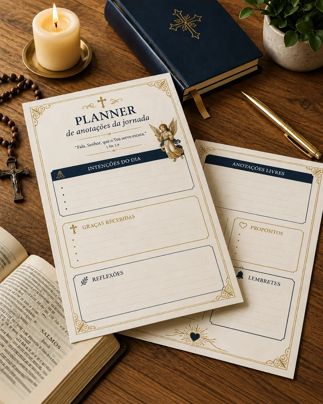 Planner de anotações da jornada